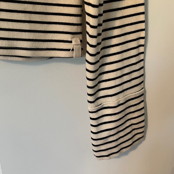 We The Free Lake Striped Ribbed Stretchy Long Sleeve Henley Top XL NWT - Picture 8 of 13